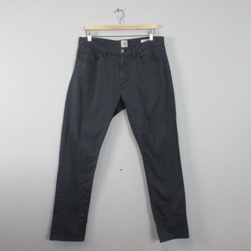 Flint and Tinder Slim Fit Men's Pants 34 Black Chino Cotton Stretch Casual 438